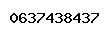 Num&eacute;ro de t&eacute;l&eacute;phone