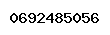Num&eacute;ro de t&eacute;l&eacute;phone